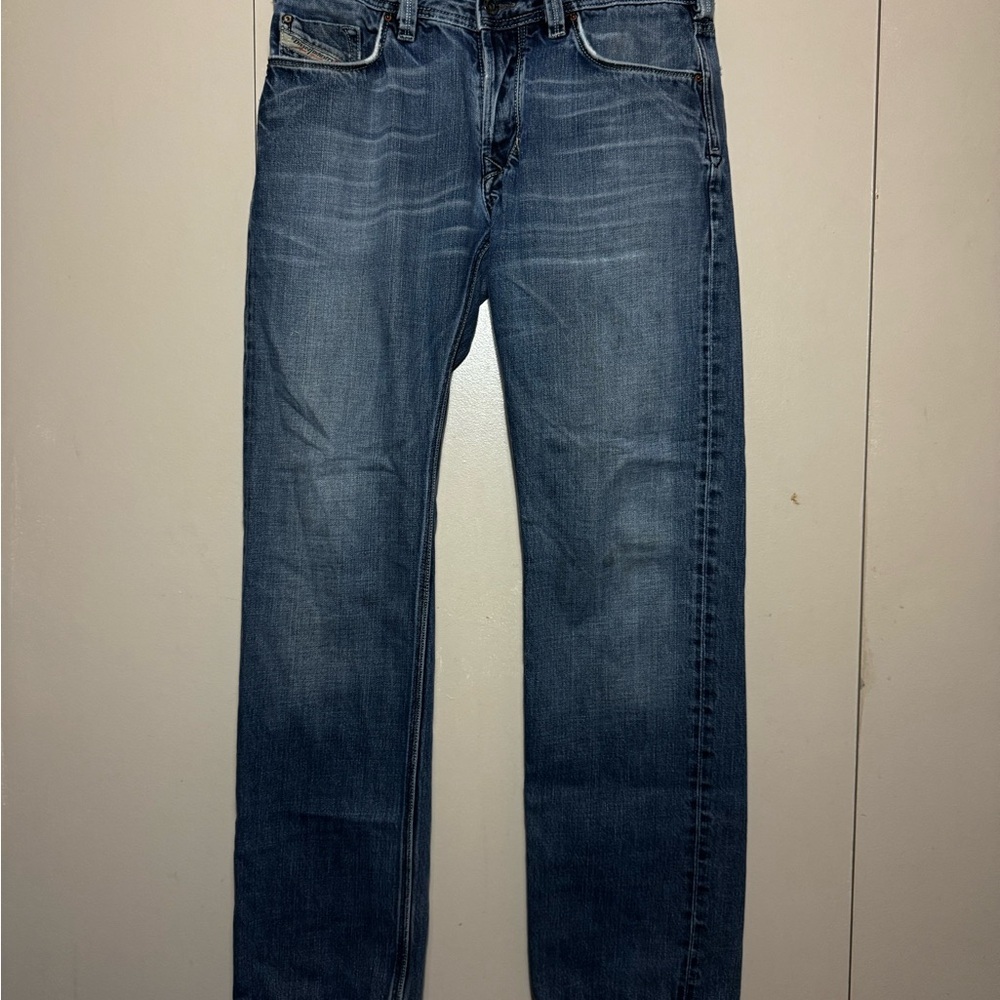 Diesel Men's Dark Blue Straight Jeans